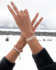 PRINCE OF PEACE BEADED BRACELET - WHITE AND GOLD