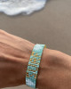 SEED BEAD SURF BRACELET - MINT