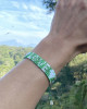 SEED BEAD LOVE BRACELET - EMERALD