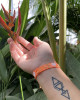 SEED BEAD LOVE BRACELETS - NEON ORANGE