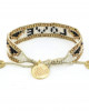 TAJ LOVE BRACELET - WHITE AND BLACK