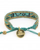 TAJ LOVE BRACELET - TURQUOISE AND BLACK