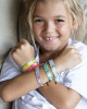 KIDS' SEED BEAD LOVE BRACELET - SUNSHINE YELLOW