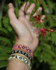 TAJ LOVE BRACELET - PINK AND BLACK