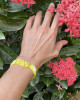 SEED BEAD LOVE BRACELET - SUNSHINE YELLOW