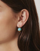 GOLD DIPPED TURQUOISE EARRING