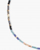 BLACK MIX PULL TIE ANKLET