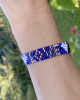 SEED BEAD LOVE BRACELET -  DARK SAPPHIRE