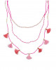 GARLAND NECKLACE -  PINK