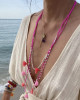 GARLAND NECKLACE -  PINK