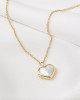 HEART OF PEARL LOCKET NECKLACE