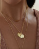 SEASHELL GOLD LOCKET NECKLACE