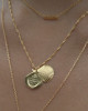 SEASHELL GOLD LOCKET NECKLACE