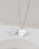 FOLLOW YOUR HEART SILVER LOCKET