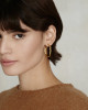 WAVE HOOP EARRINGS - GOLD