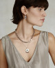 LABRADORITE MANO E MANO NECKLACE